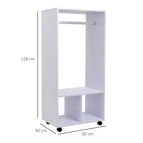 Armoire De Rangement Penderie à Roulettes