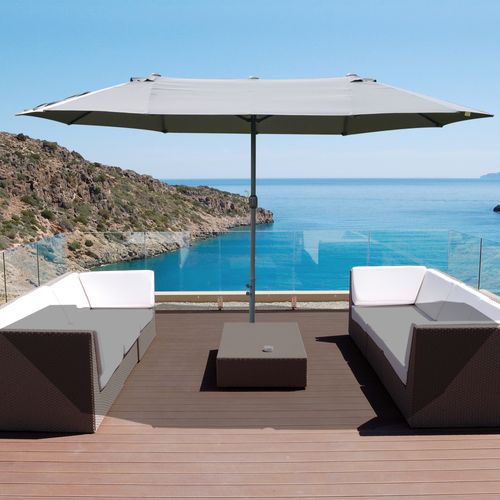 Grand Parasol Acier Polyester Haute Densité 460 cm