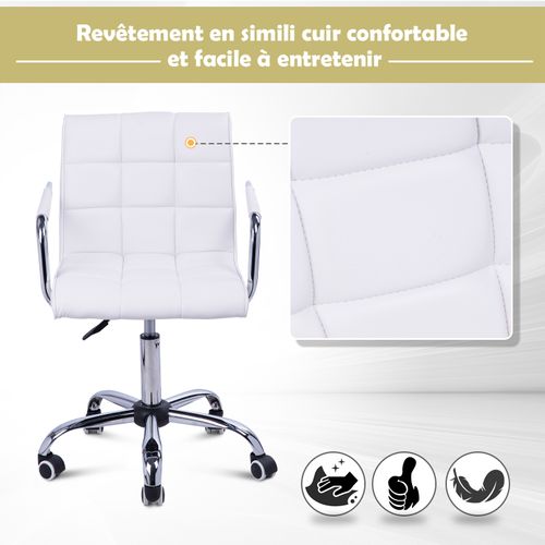 Chaise De Bureau Blanche