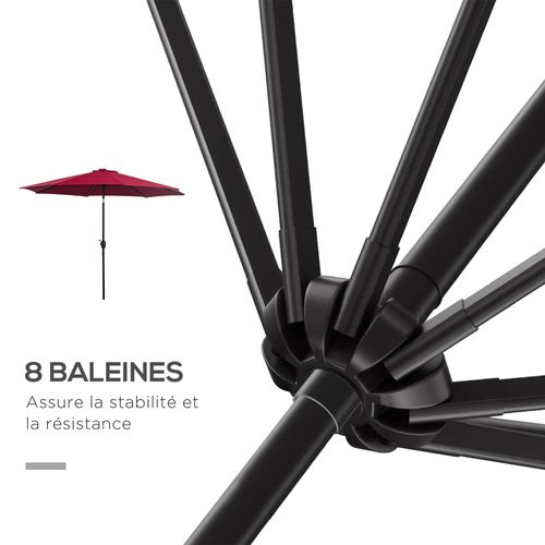 Parasol Octogonal Inclinable 3 M Métal