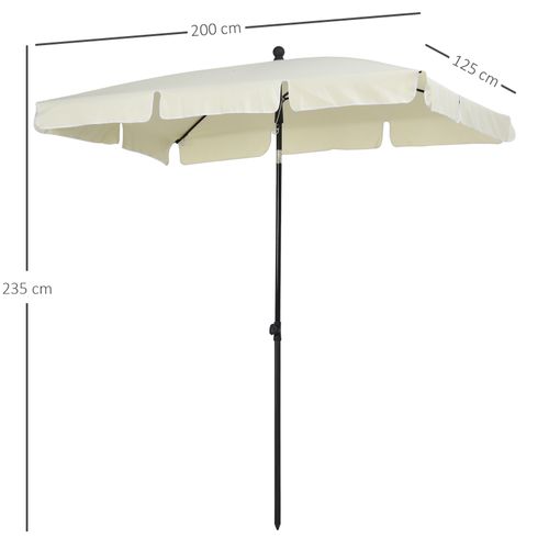 Parasol Rectangulaire Inclinable Diamètre 2 M