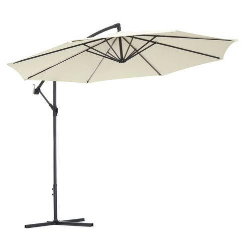 Parasol Déporté Octogonal Crème