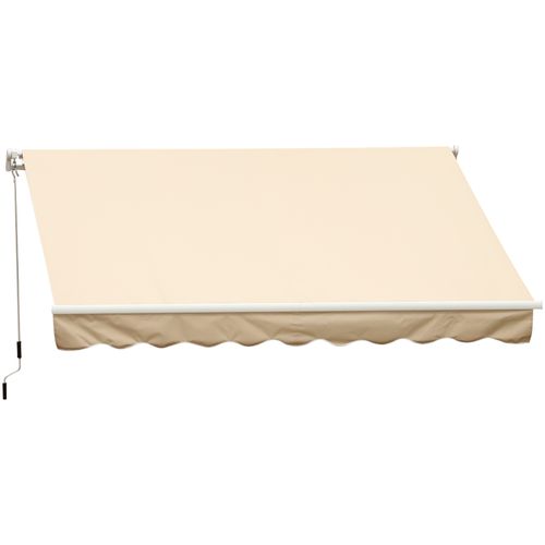 Store Banne Manuel 4 X 2,5 M Polyester Imperméable Rétractable