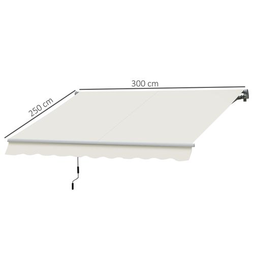 Store Banne Manuel Rétractable Alu. Polyester