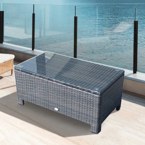 Table Basse Jardin Résine Tressée