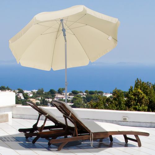 Parasol Inclinable Octogonal D. 2,2 X 2,3 H M Crème