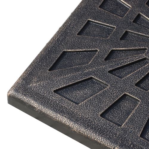 Pied De Parasol Carré Résine Imitation Fonte Bronze