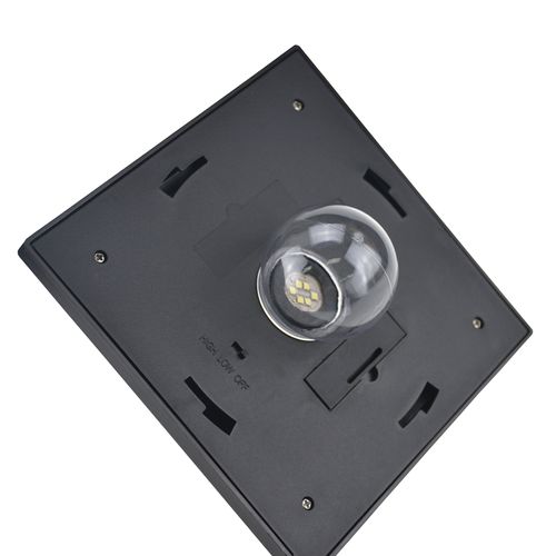 Lampadaire Extérieur Solaire Luminaire Lanterne LED Noir