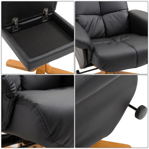 Fauteuil Relax Inclinable Noir