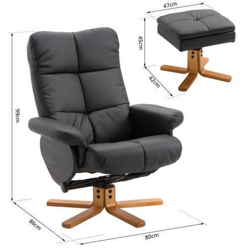 Fauteuil Relax Inclinable Noir