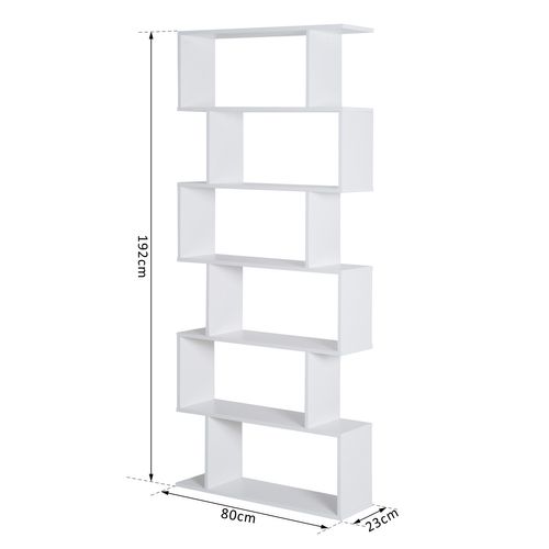 Bibliothèque Étagère Zig Zag 80l X 23l X 192h Cm