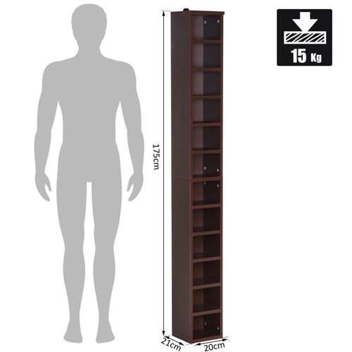 Étagère Colonne Range-cd Dim. 21l X 20l X 175h Cm