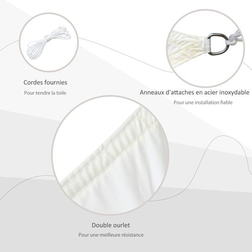 Voile D'ombrage Carré 3 X 3 M