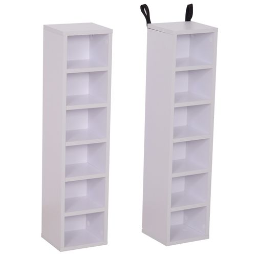 Lot De 2 Étagères Colonnes Range-cd/dvd 21l X 19l X 88h Cm