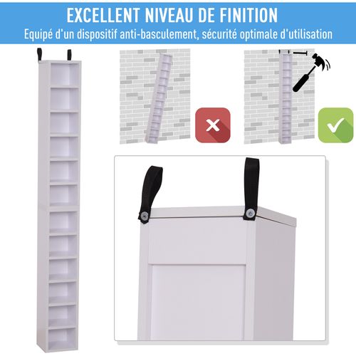 Lot De 2 Étagères Colonnes Range-cd/dvd 21l X 19l X 88h Cm