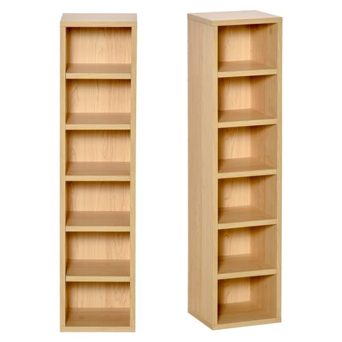 Lot De 2 Étagères Colonnes Range-cd/dvd 21l X 19l X 88h Cm