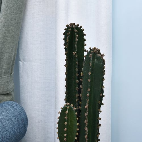 Cactus Artificiel Grand Réalisme Dim. Ø 14 X 100h Cm Vert