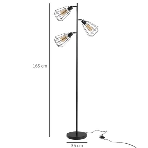 Lampadaire Design Industriel 3 Abat-jours