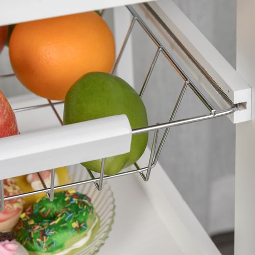 Desserte De Cuisine Panier Plateaux Amovibles Tiroir Étagère