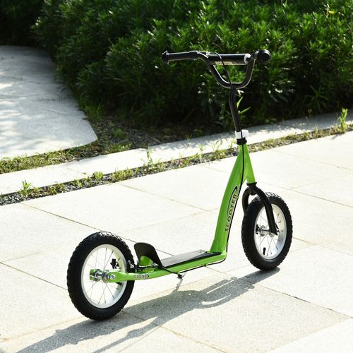 Trottinette Patinette Enfants Grandes Roues Guidon Réglable Béquille