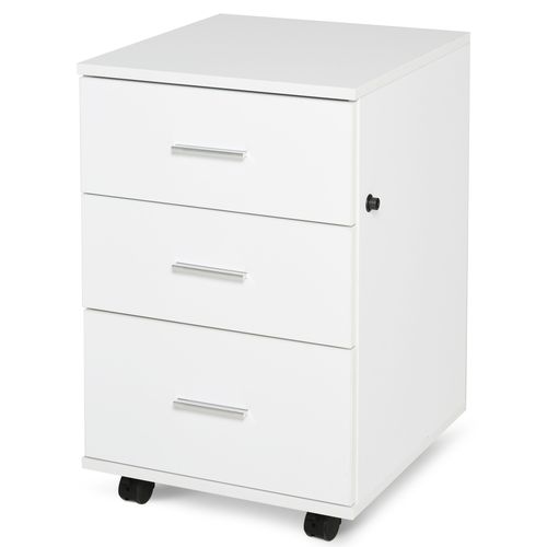 Caisson De Bureau Rangement Sur Roulettes 3 Tiroirs