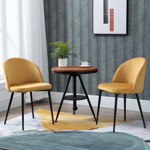 Lot De 2 Chaises De Visiteur Design Scandinave Velours