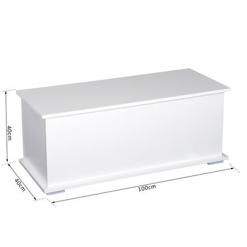 Coffre Malle De Rangement Dim. 100l X 40l X 40h Cm Panneaux Particules