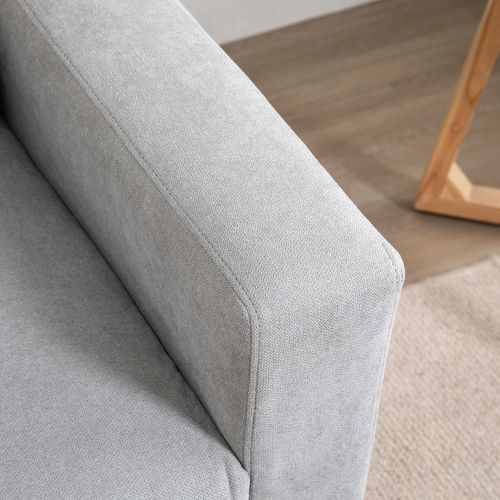 Canapé 2 Places Design Scandinave Tissu