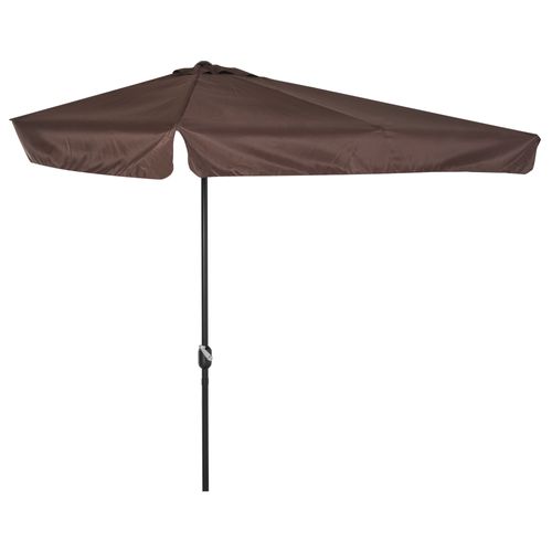 Parasol De Balcon - Demi Parasol - 5 Entretoises Métal Polyester Haute Densité