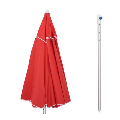 Parasol Inclinable Octogonal D. 190 Cm Sac De Transport Alu Polyester