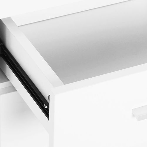 Buffet 2 Tiroirs Coulissants 2 Placards Étagère