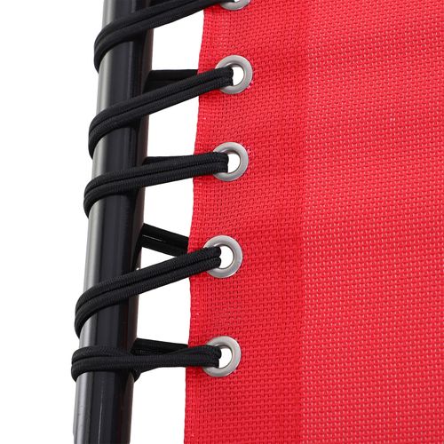 Transat Pliable Dossier Inclinable Réglable Acier Textilène