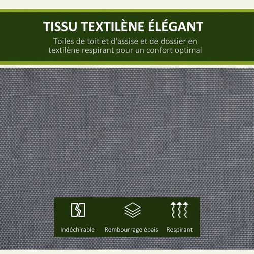 Balancelle De Jardin 3 Places Grand Confort Avec Coussins