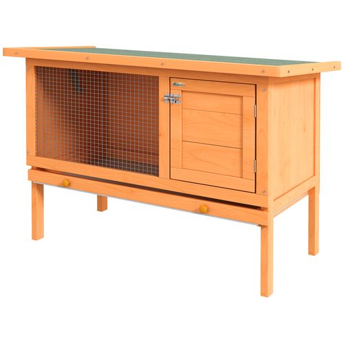 Clapier Sur Pieds Plateau Excrément Porte Fenêtre Bois Lasuré