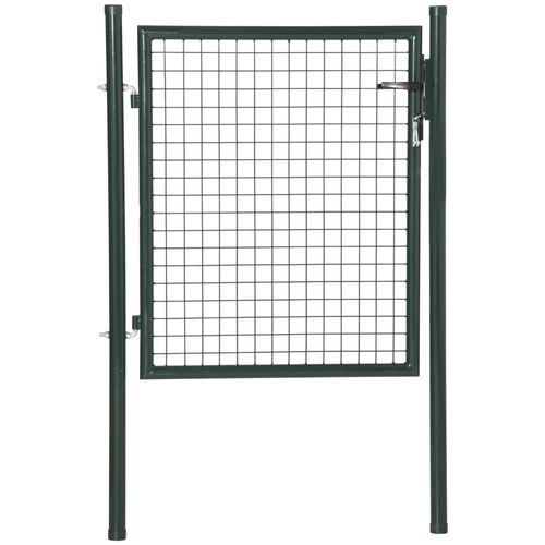 Portillon Grillagé Dim. 97l X 150h Cm - 3 Clés - Acier Vert