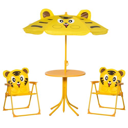 Ensemble Salon De Jardin Enfant 4 Pièces Design Tigre