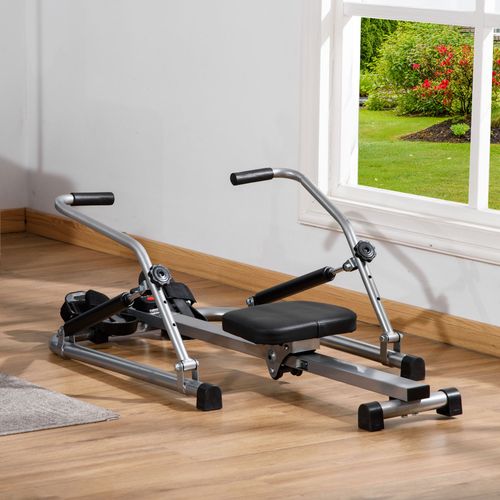 Rameur Pliable HOMCOM Avec LCD – Appareil De Musculation Et Cardio à Domicile