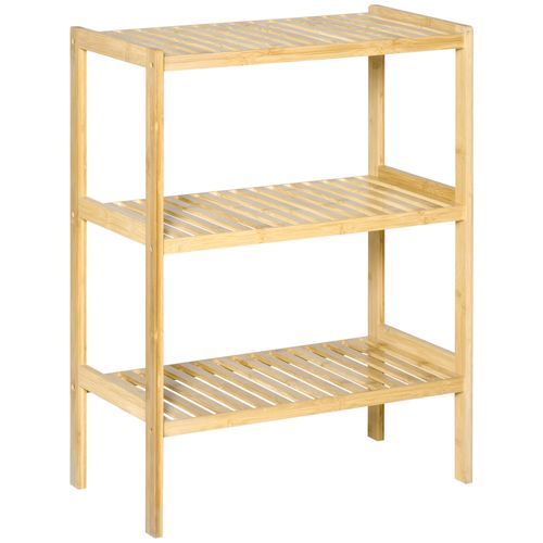 Etagère De Rangement Sur Pied Bois Bambou