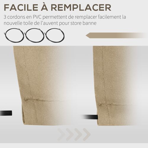 Toile De Rechange Store Banne Polyester Haute Densité
