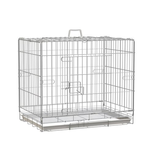 Cage Pour Chien Pliable Plateau Amovible 2 Portes Verrouillables