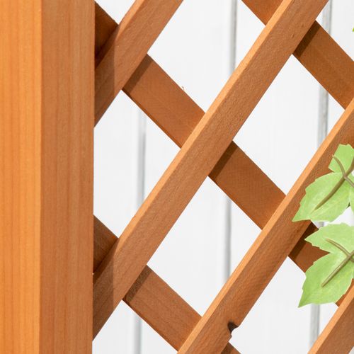 Jardinière Avec Treillis Et Arche Bois Sapin Pré-huilé