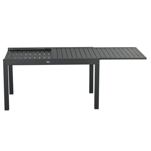 Ensemble De Jardin 8 Personnes Table Extensible Gris