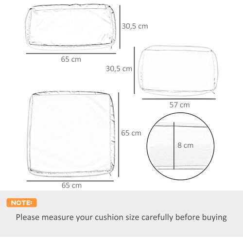 Lot De 14 Housses Rechange Coussins Salon De Jardin Polyester