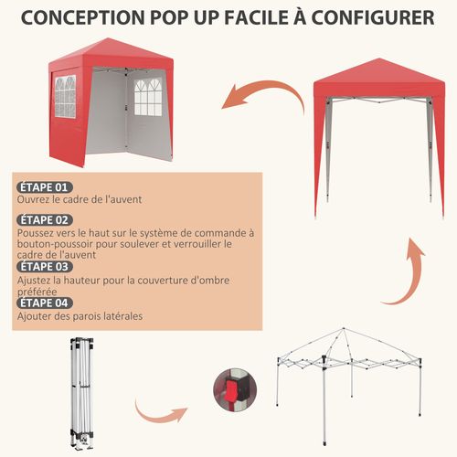 Tonnelle Barnum Pop-up Pliable Réglable 4 Sacs Lestage Sac De Transport