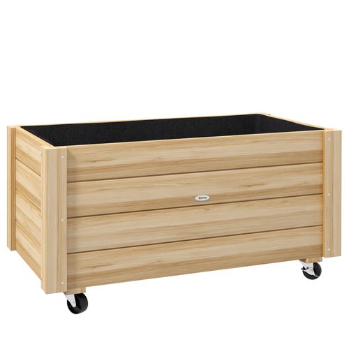 Jardinière Sur Roulettes Inserts D'irrigation Feutre Drainage Sapin