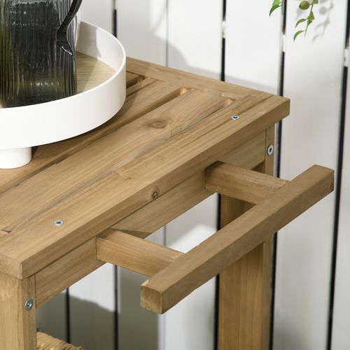 Desserte De Jardin 2 Niveaux Bois Sapin Pré-huilé