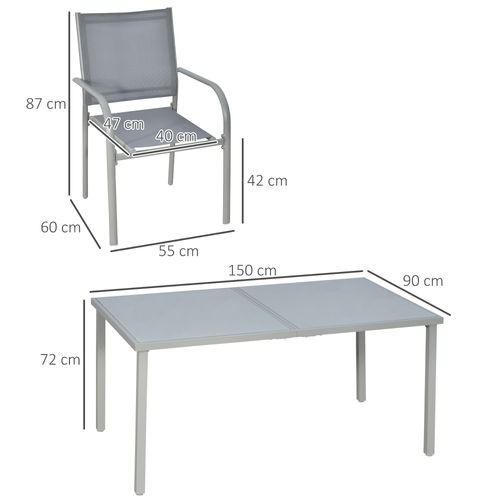 Ensemble De Jardin 6 Personnes Avec Table à Manger