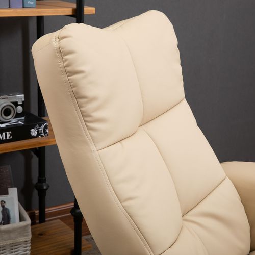 Fauteuil De Massage Inclinable Avec Repose-pied - Coffre Intégré - Bois Synthétique