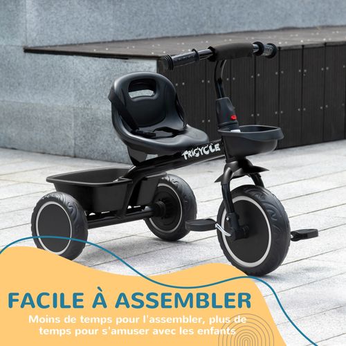 Tricycle Pour Enfant Évolutif Avec Siège Réglable