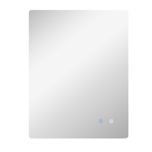 Miroir Rectangulaire Mural Lumineux LED 80 X 60 Cm Transparent